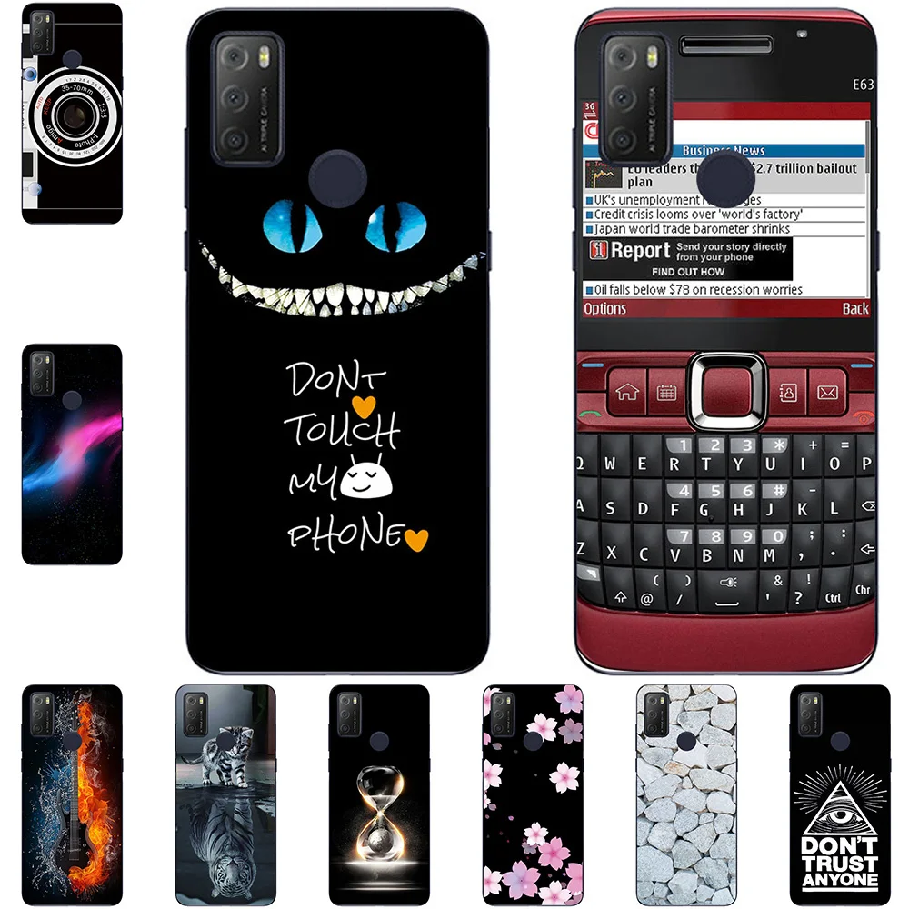 

For Alcatel 1S 3L (2021) 6.52 inch Phone Cases Soft TPU Mobile Cover Cute Fashion Cartoon Painted Shell Bag NH