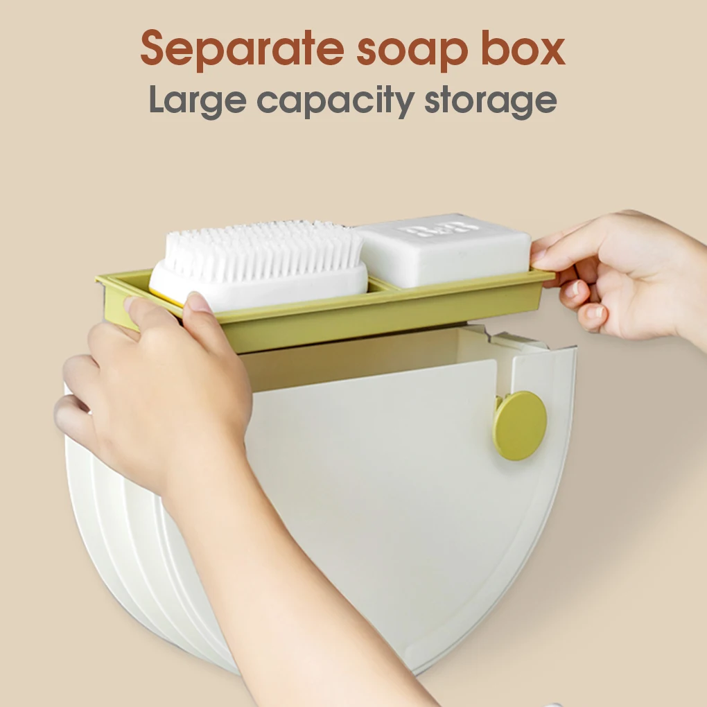 

Corner Storage Rack Large Capacity Organizer Shelves Sponge Brush with Suction Cup Toiletries Holder for Balcony Storage Rack