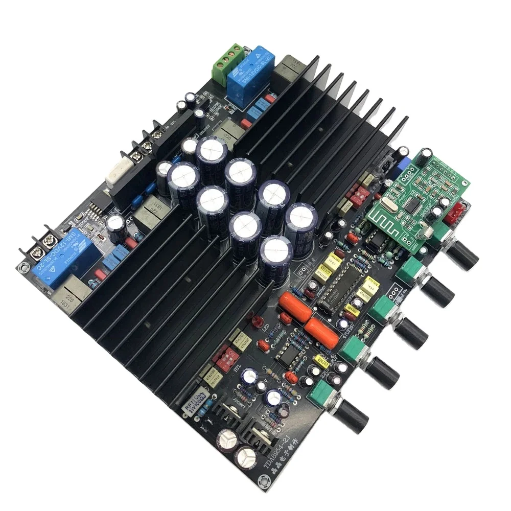 

TDA8954TH 2.1 BT Class D 210W + 210W HIFi Digital Assembled preamp LM1036+NE5532 Amplifier Board