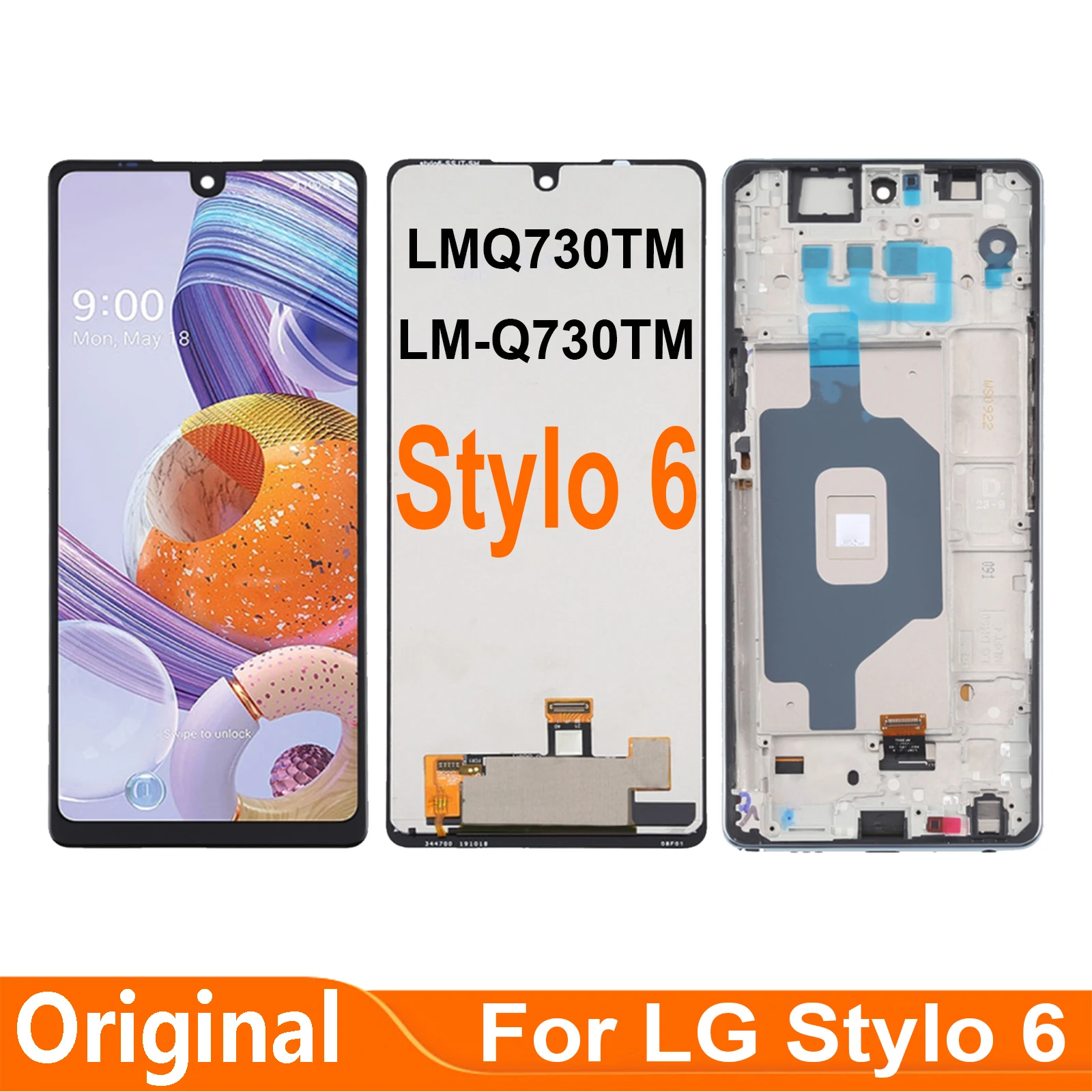 

Original 6.8'' For LG Stylo 6 Stylo6 Q730 LMQ730TM LM-Q730TM LCD Display Touch Screen Digitizer Assembly Repair Parts