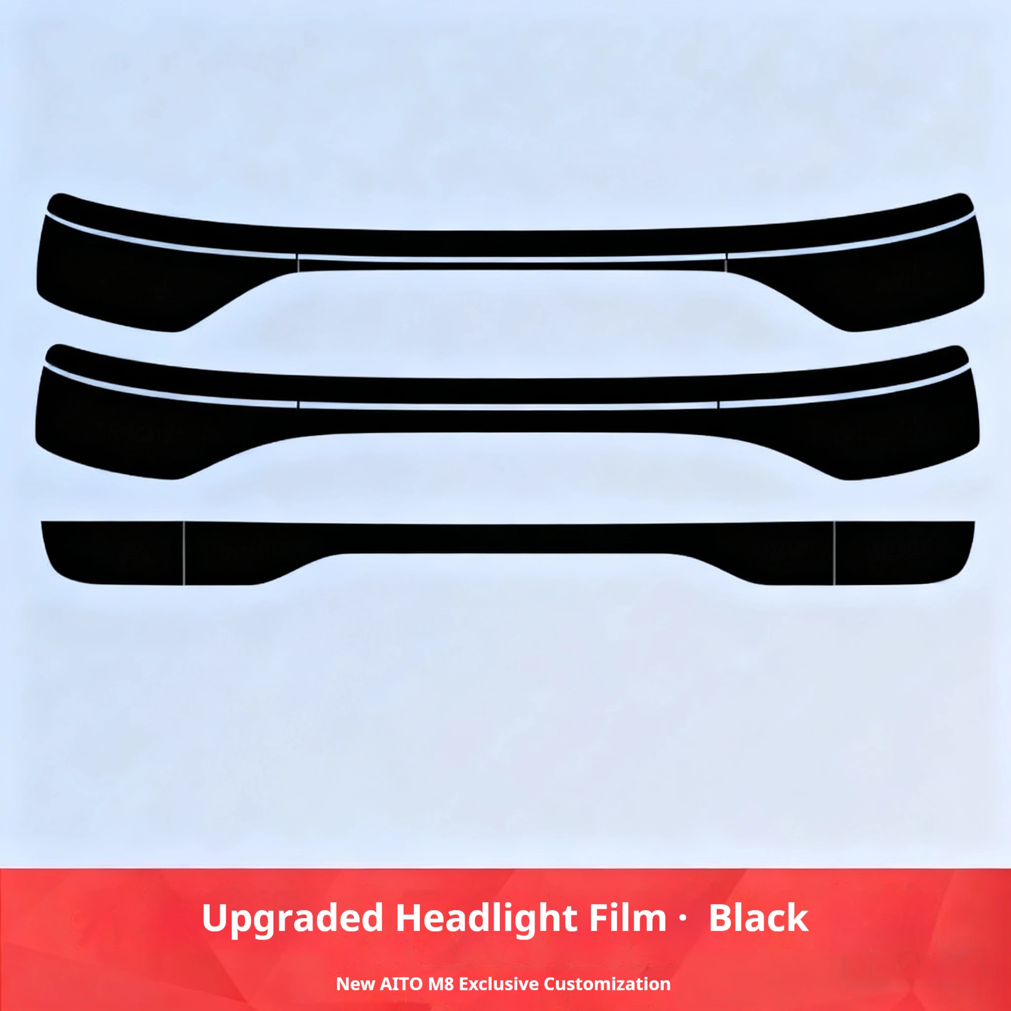 

Для 2025 AITO M8 Полный комплект защитной пленки для фар, 6 шт. крышки переднего и заднего фонаря из ТПУ, прозрачный комплект защиты задних фонарей от царапин