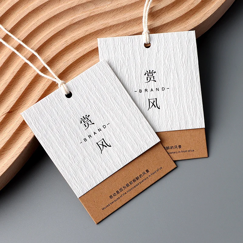 Индивидуальные бирки для одежды 100 шт. одежды/этикетки чистые/прозрачные ПВХ