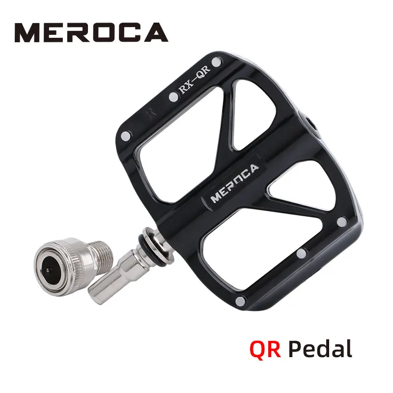 

MEROCA Bicycle Quick Release Pedal Seal 3 Bearing Ultra-light Aluminum Alloy Non-slip For Brompton MTB Road Bike Pedals