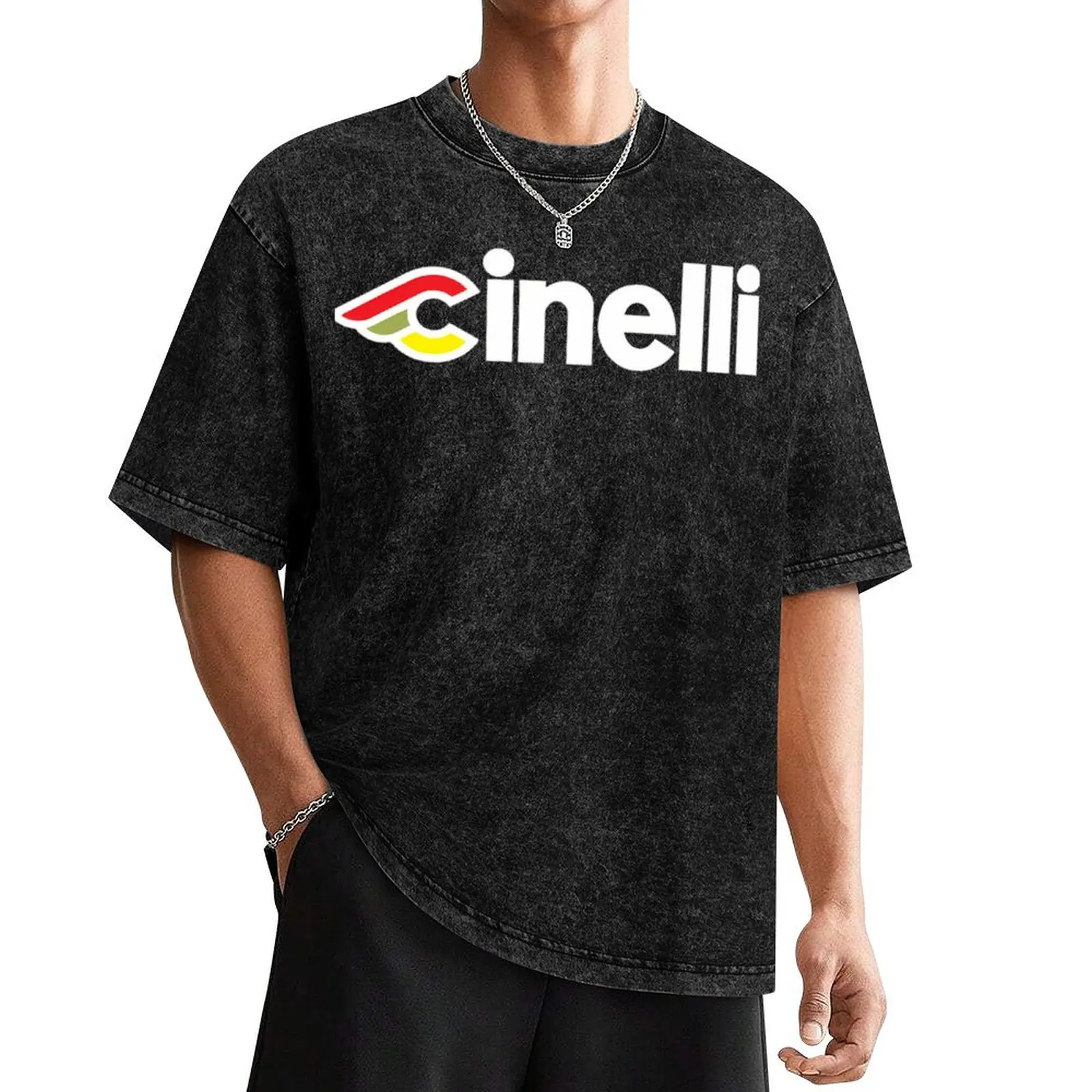 Классическая футболка с логотипом Cinelli Bikes аниме рубашки в стиле для мужчин