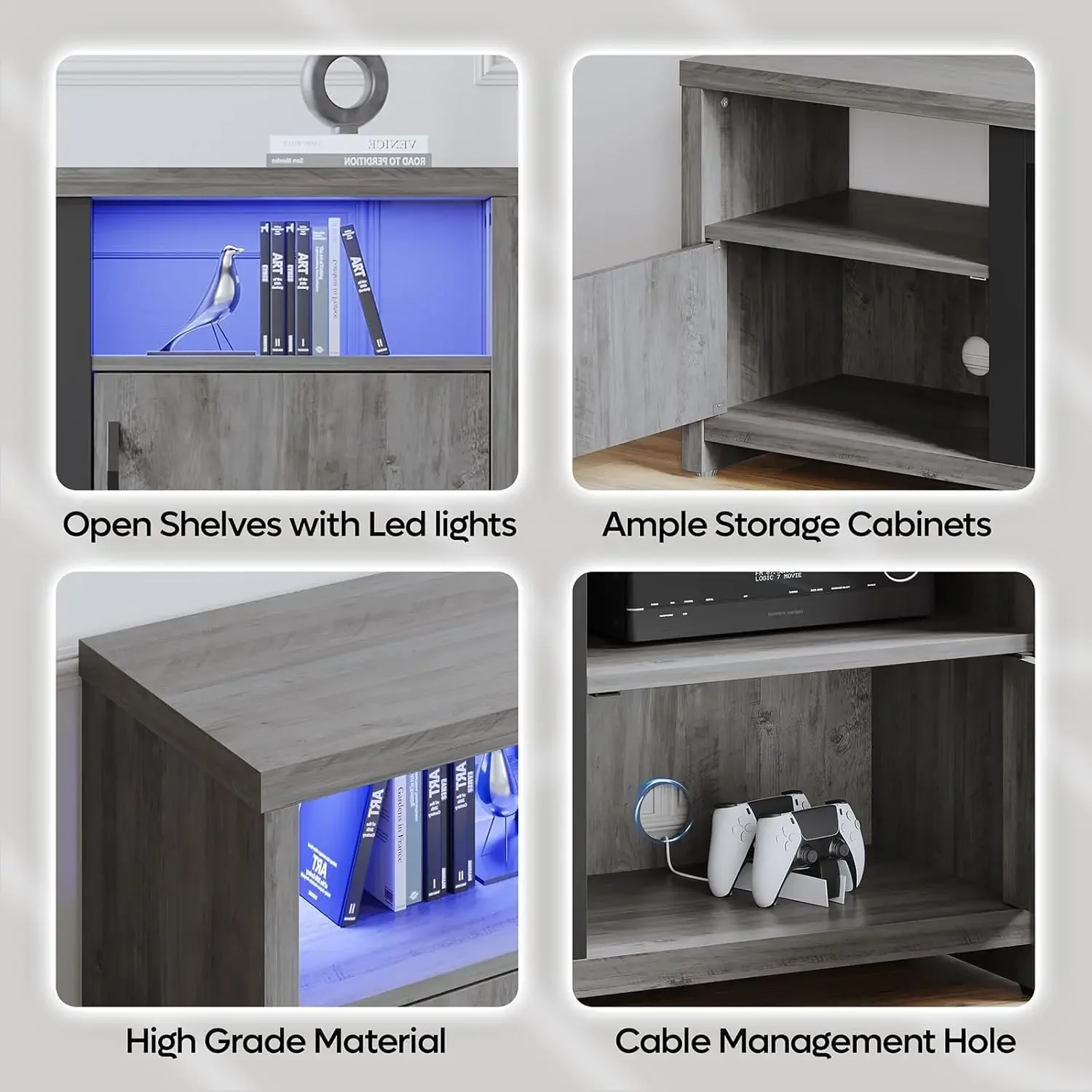 70-дюймовая каминная подставка для телевизоров с диагональю 75 дюймов современный