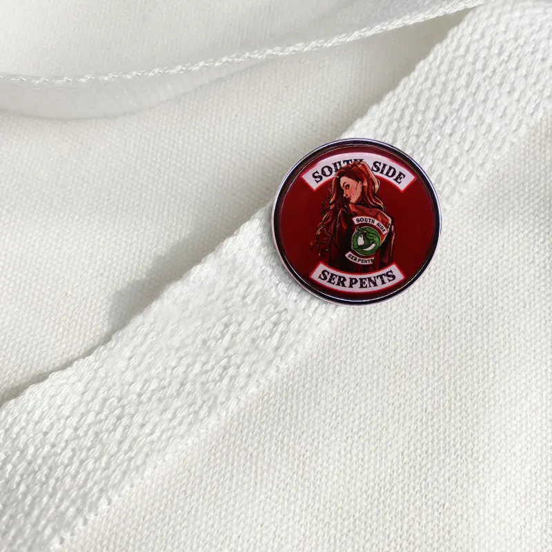 Значок с цветами шерила южные змеи брошь визуальным приключением американская