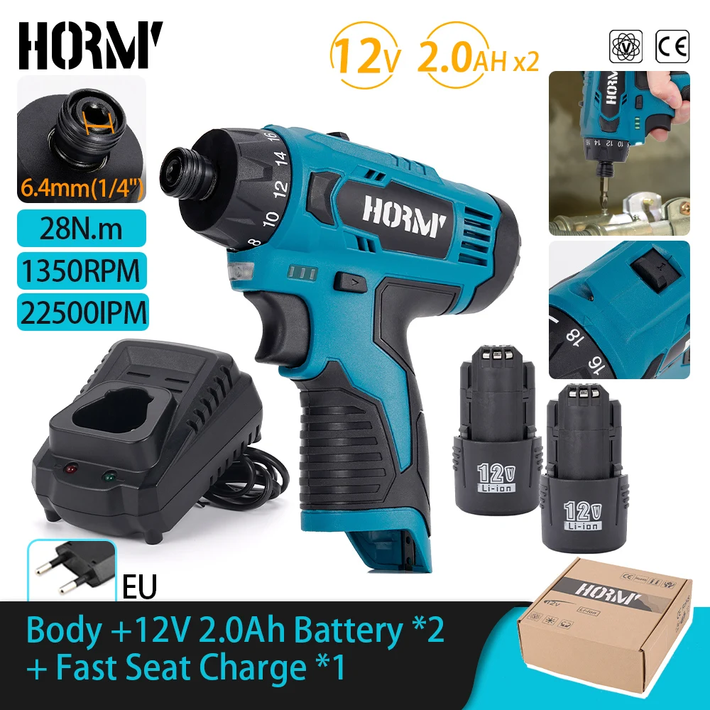 

Аккумуляторная ударная дрель Hormy 12В