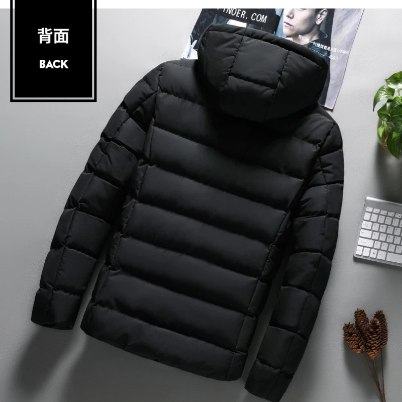 Men's Jacket Winter Padded Jacket 2019 New Korean Version of Down Padded Jacket Slim Trend Men's Thick Winter Padded Jacket