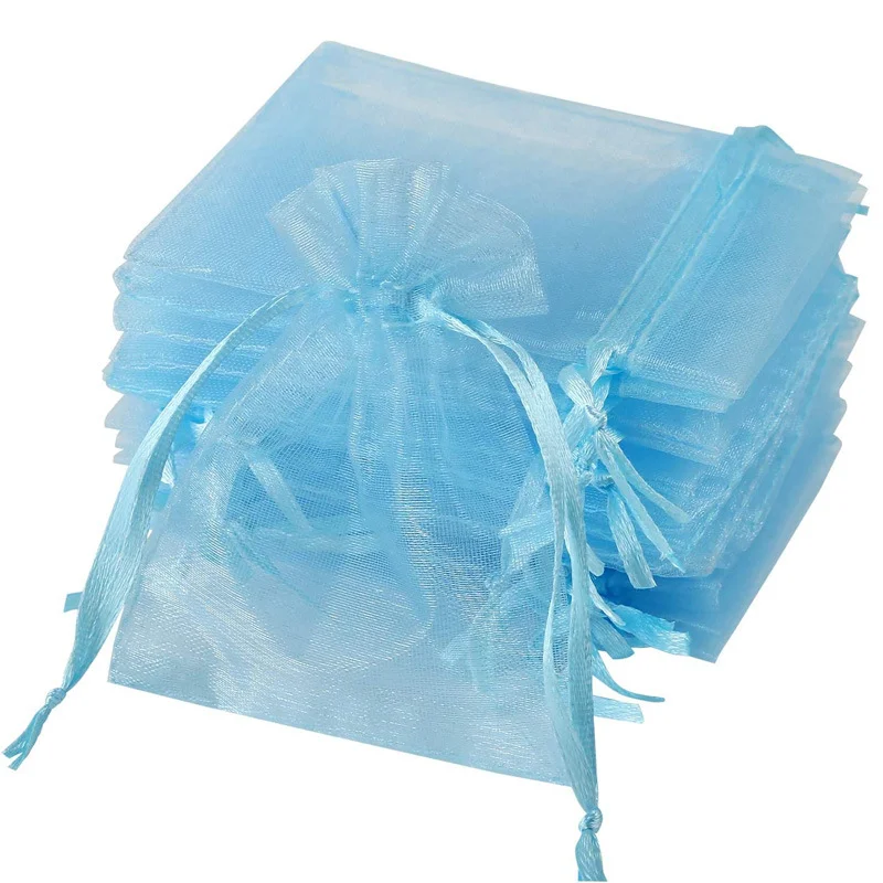 

Мешочки из органзы ЛYSXP синие 100 шт