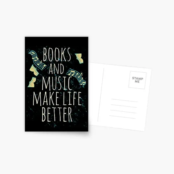 

Альбом для фотографий «сделай жизнь лучше 1», открытка с изображением книги и музыки для мальчиков, стильный декор для спальни, фотооткрытка...