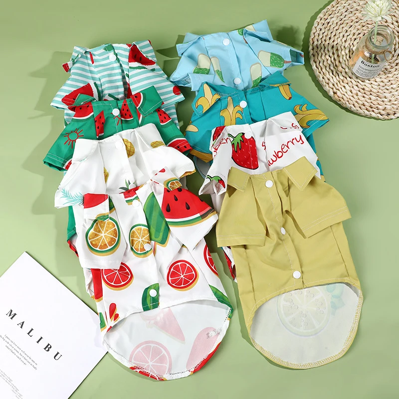 

Весенняя одежда для маленьких собак, кошек, щенков, тонкая футболка с коротким рукавом, жилет, товары для домашних животных