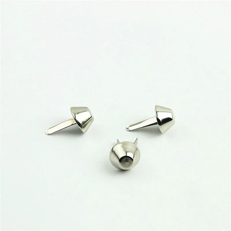 500 шт. 12 мм металлические застежки для ножек с двумя ножками цветные гвозди сумок