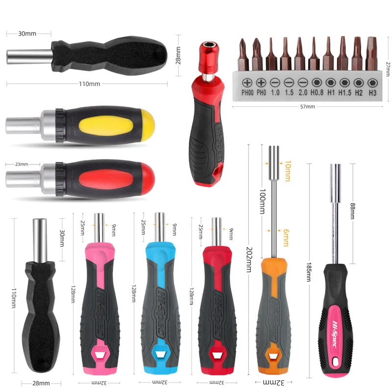 

Bit Ratchet Driver Bit Embedded Handle Set Screwdriver Phillips Multifunctional For Hex Handle Magnetic Screwdriver