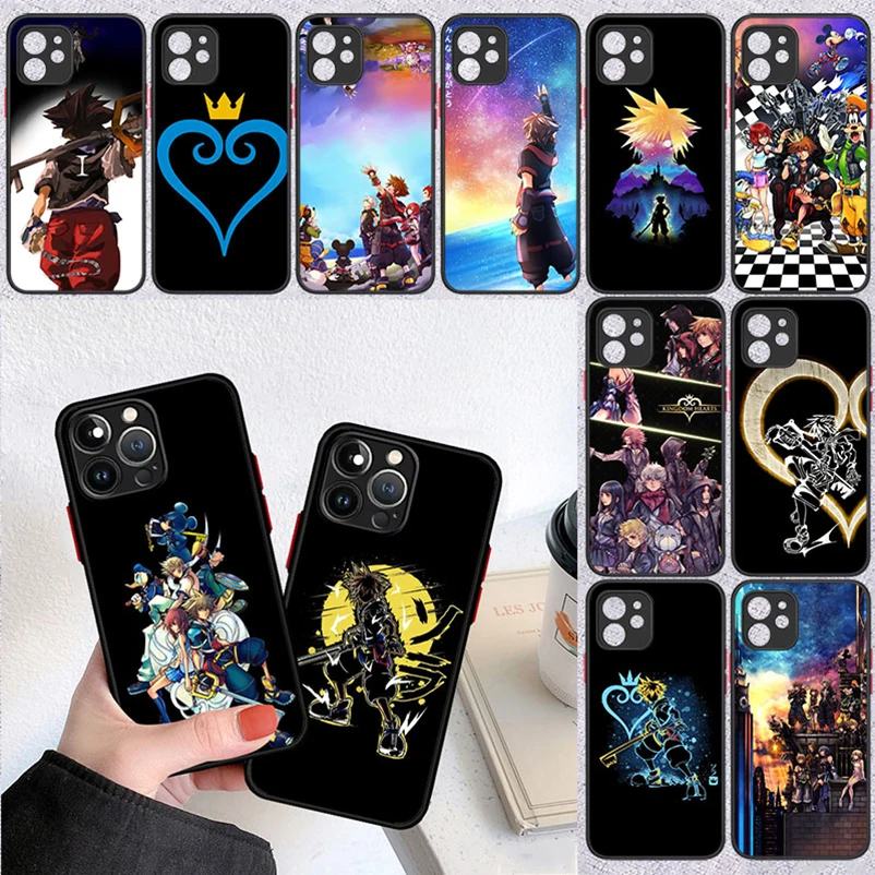 Силиконовый ударопрочный чехол Kingdom Hearts для iPhone 15 14 13 12 11 Pro Max Plus