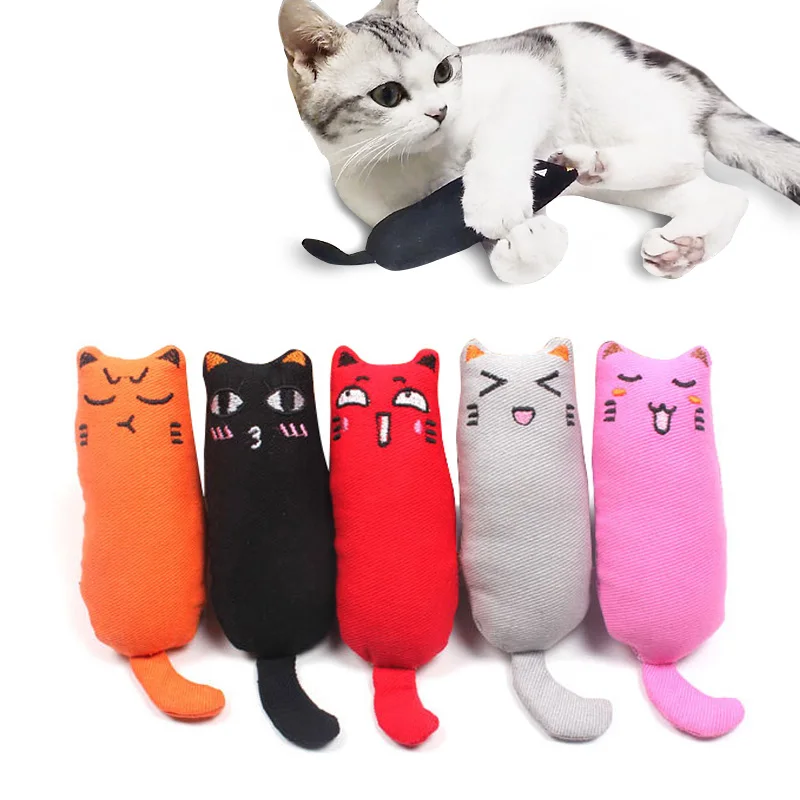 

Rustle Sound Catnip Toy Cats Products for Pets Cute Cat Toys for Kitten Teeth Grinding Cat Plush Thumb Pillow Pet Accessories