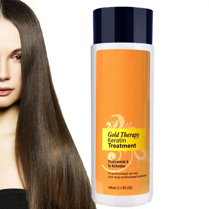 

Keratin Hair Straightener 100ml Brazilian Keratin Hair Care Essence Powerful Hair Essential Oil For Frizzy Dry Damaged Hair