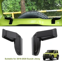 black carbon fiber abs rear windshield heating wire protection cover for suzuki jimny sierra jb64 jb74 2019 2020 demister cover
