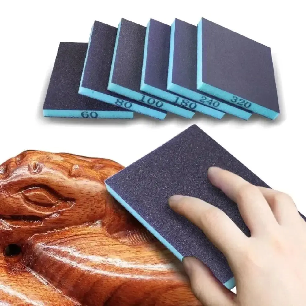 6 шт. моющаяся влажная и сухая шлифовальная губка для деревообработки