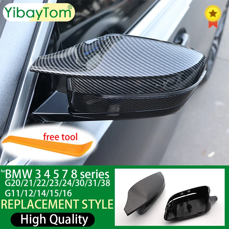 Колпачки зеркальные модифицированные из углеродного волокна для BMW 3 серии G20 G21 G28 320d 330i 340i 2019-22 M4, черные, 2 шт. Колпачки зеркальные модифицированные из углеродного волокна для BMW 3 серии G20 G21 G28 320d 330i 340i 2019-22 M4, черные, 2 шт.