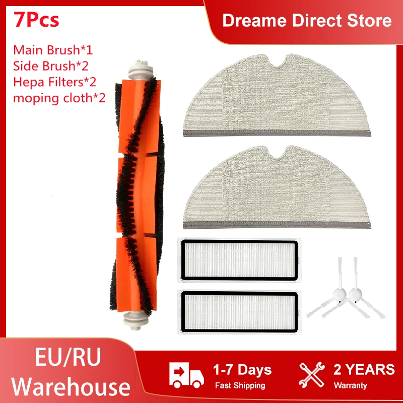 

Hepa Filter for Xiaomi Mijia 1C 2C STYTJ01ZHM / Dreame F9 / Mi Robot Vacuum Mop Cleaner Roller Brush Accessories Spare Parts Kit