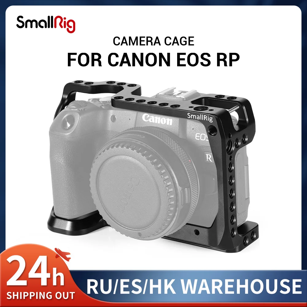 

Клетка SmallRig для цифровой зеркальной камеры Canon EOS RP с 1/4 3/8 отверстиями для резьбы для крепления микрофона Magic Arm CCC2332