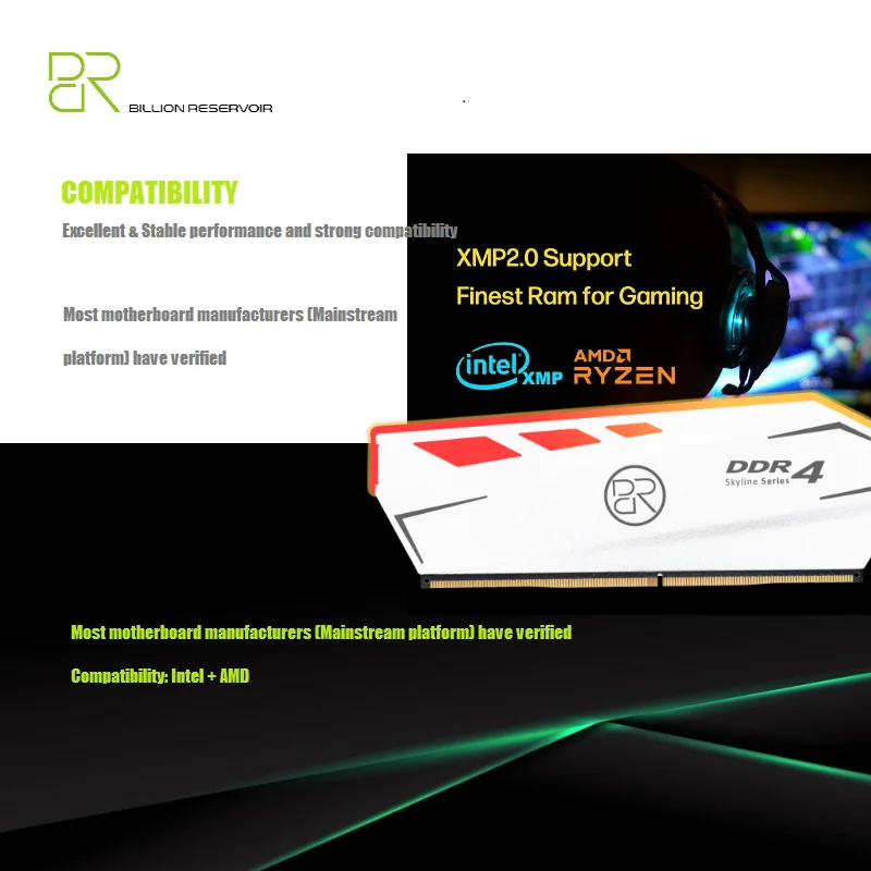 BR DDR4 RGB XMP 2.0 Ram Memory 8GB 16GB 2666Mhz 3200Mhz 3600Mhz PC Gaming images - 6
