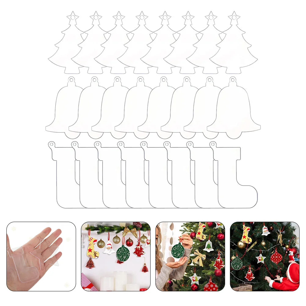 

Ornaments Blank Ornament Acrylic Tochristmas Sublimation Disc Disk Crafting Flat Unfinished Decorate Vinylpersonalize Blanks