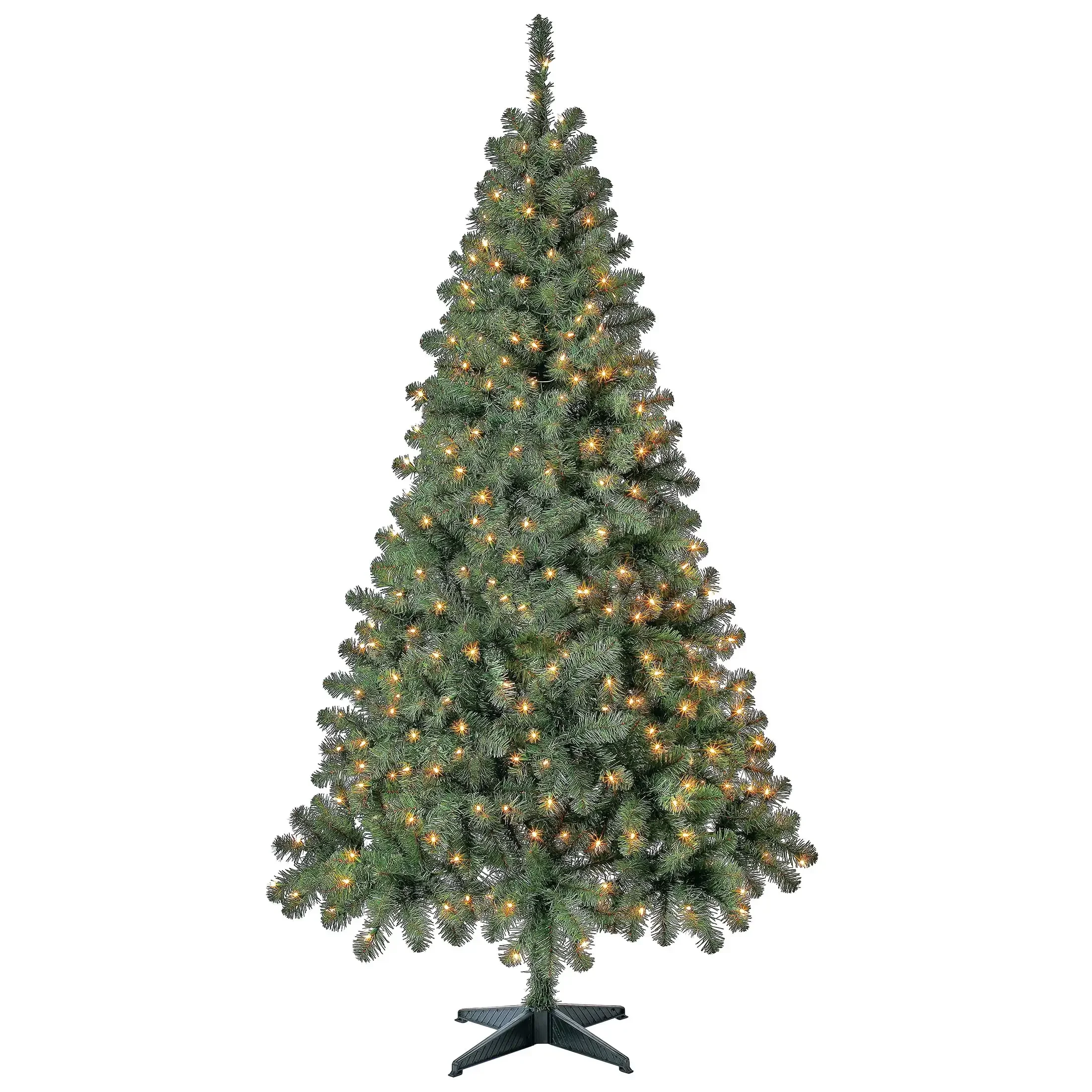

6,5 футов предварительно подсвеченная искусственная Рождественская елка Madison Pine, прозрачные лампы накаливания, по праздничному времени