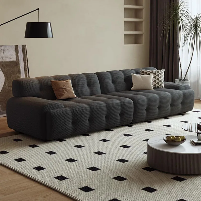 

Lazy Curve Living Room Sofa Modular Free Shipping Chaise Lounge Floor Living Room Sofa Simple Relax Canape Salon Prefabricated
