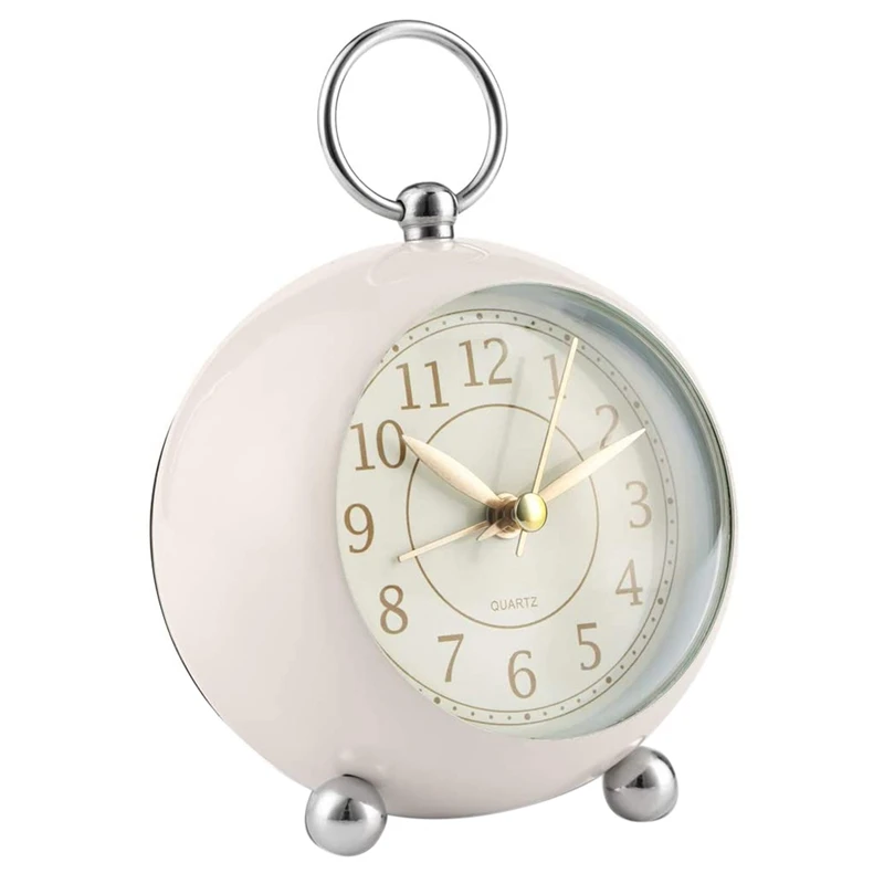 

Silent Bedside Clocks Non Ticking Desk Clock Analogue Alarm Clock Bedroom Clock Simple Loud Vintage Alarm Clocks