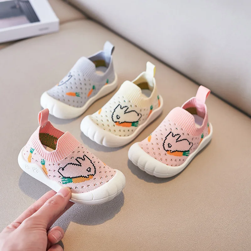 

2022 Boys Baby Girls First Step Shoes Baby Moccasins Soft Bottom Rubber Non-slip Toddler First Walkers Baby Booties Girls Shoes