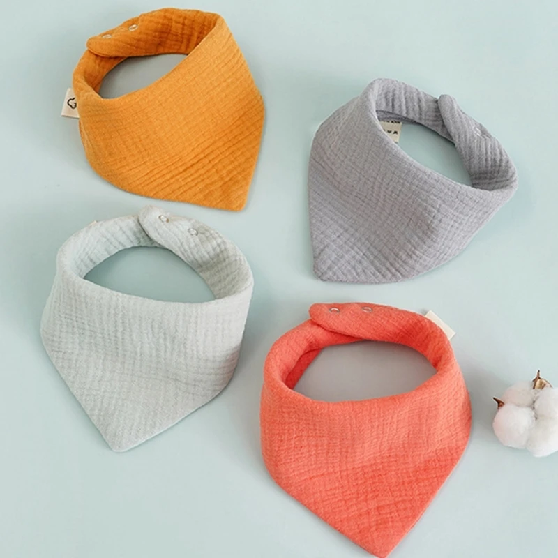 

Simple Style Baby Bandana Dribble Bibs Infant Bibs Baby Teething Bibs Absorbent A2UB