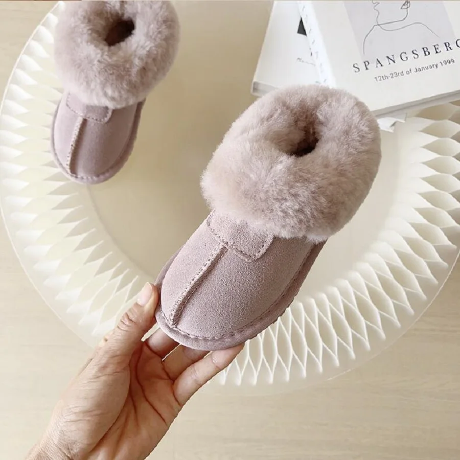 Зимние детские зимние ботинки мужские женские плюшевые утепленные теплые