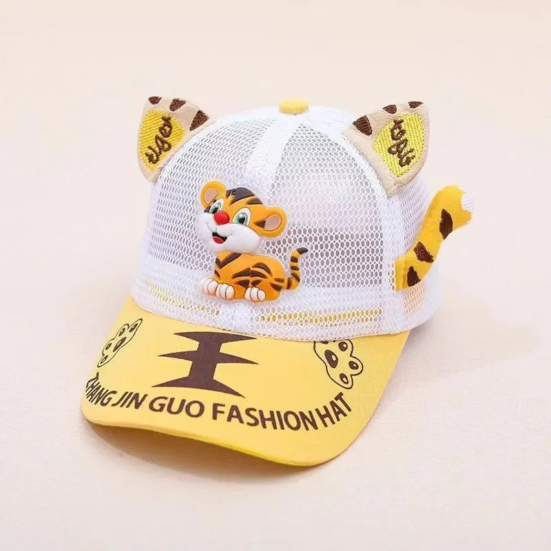 Хлопковая бейсболка Four Seasons с рисунком тигра регулируемые шапки Snapback для детей