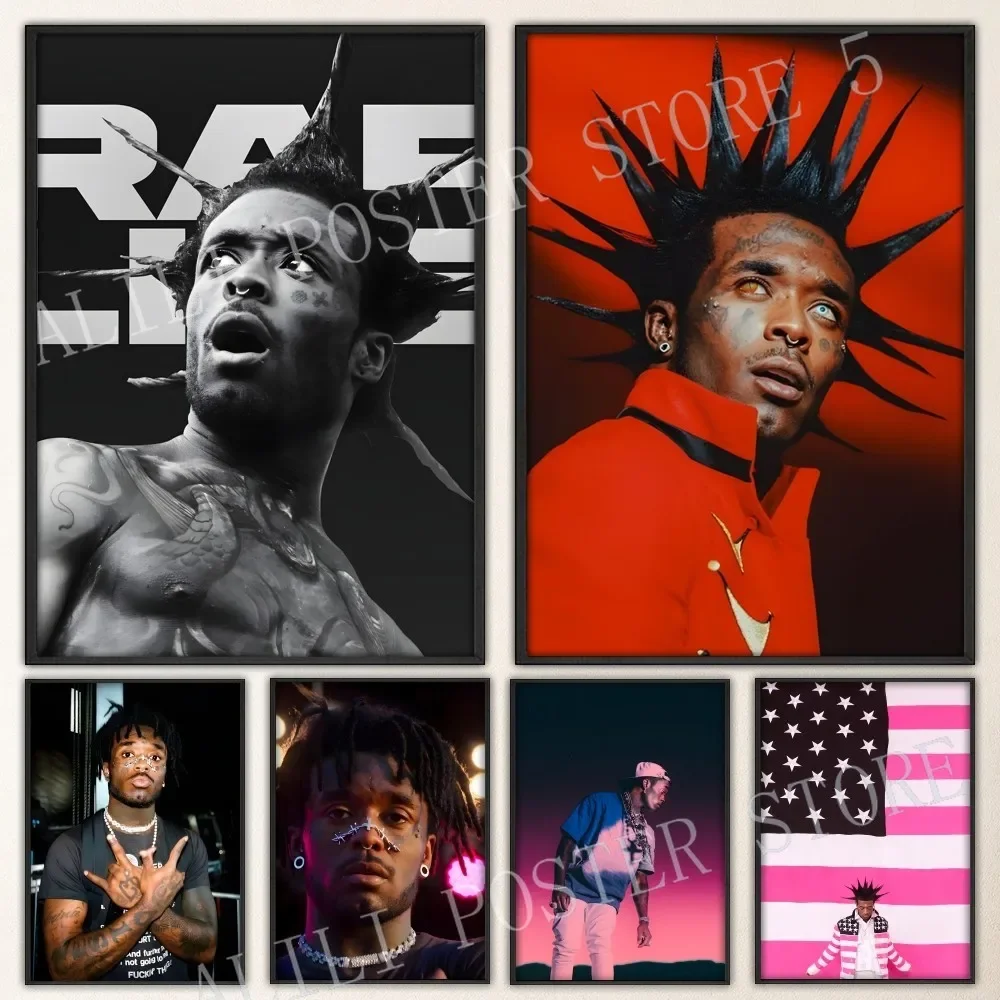 Настенный постер Rapper Lil Uzi Vert Hippop винтажные принты художественная картина для