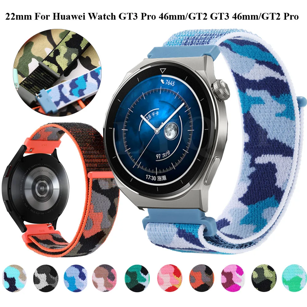 

Сменный ремешок для Garmin Forerunner 255 Music 745/CAME 2 Active/Vivoactive 4, нейлоновый ремешок для часов, браслет для наручных часов