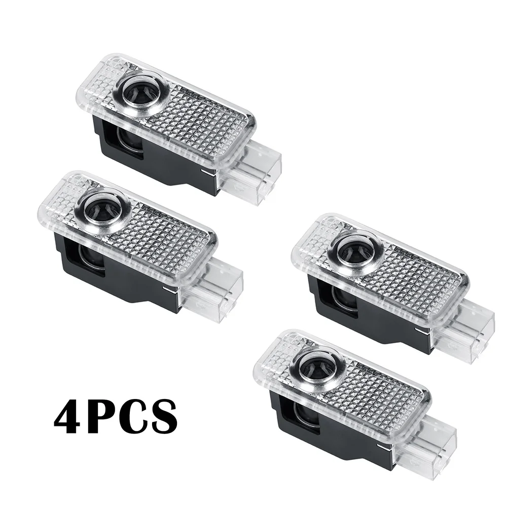 

4PCS LED Car Welcome Light Auto Emblem Projector Lamp For Audi SLINE RS QUATTRO S3 S4 S5 S6 S7 S8 Q3 Q5 Q7 A8L A3 A4L A5 A6L