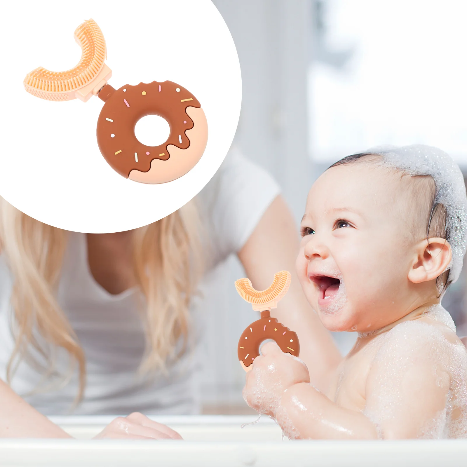 

U-Shape Children Cleaner Oral Cleaning Brush for Train Gift Home Children