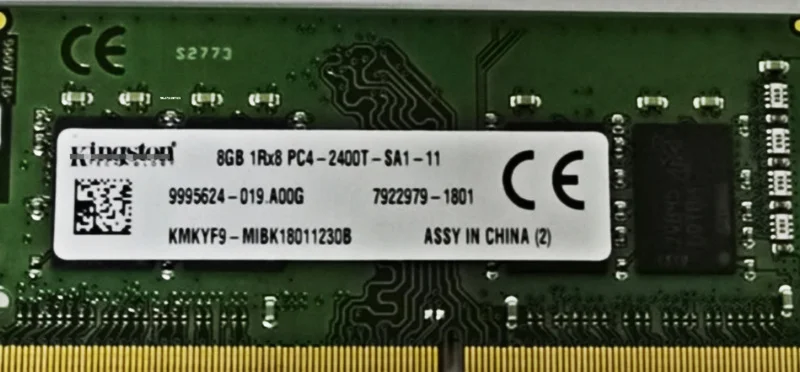 

RAM 8GB 1RX8 PC4-2400T-SA1-11 DDR4 8G Notebook Memory