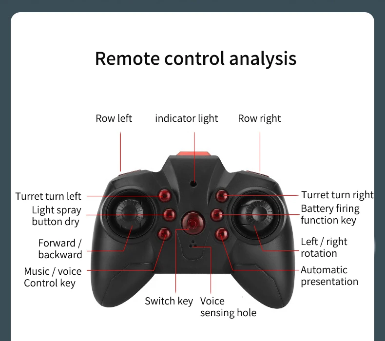 2022 New 2.4G 4WD Remote Control Tank RC Car Watch Gesture Sensing Water Bomb Drift Toy Off Road Model Light Driving for Gift |