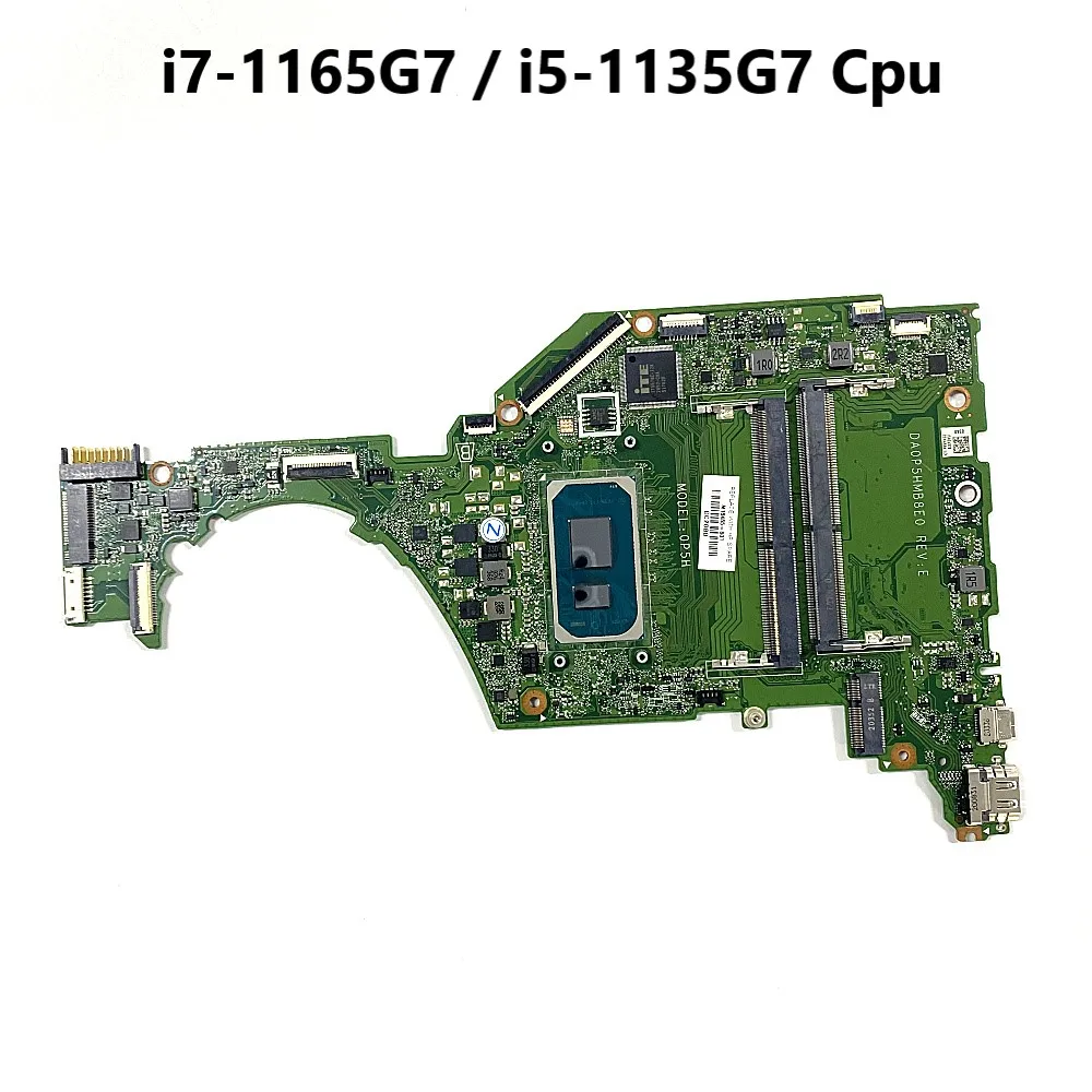 

100% рабочий для ноутбука Hp 15-DY 15S-FQ, материнская плата pent7505 i5-1135G7, центральный процессор на плате, Φ DA0P5HMB8E0