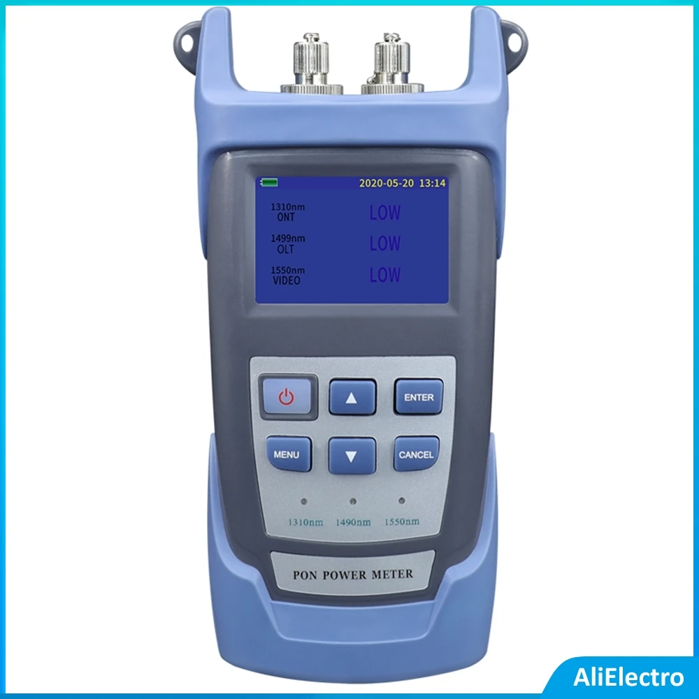 

Ручной оптоволоконный измеритель мощности PON RY3201 FTTX/ONT/OLT 1310/1490 нм