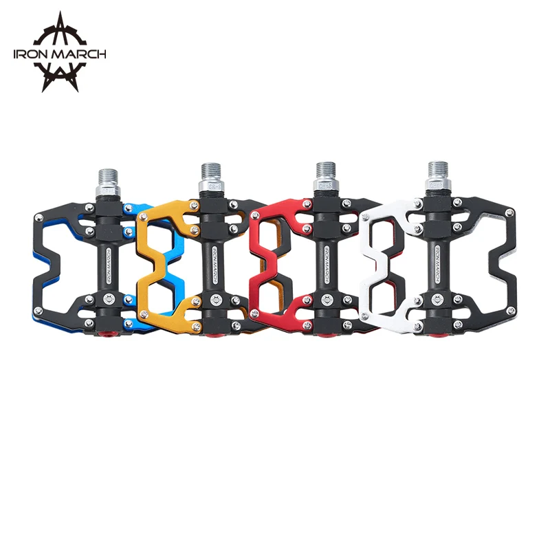 

IRON March 3 Sealed Bearings Pedals Ultralight Aluminium Alloy Cycling Non-slip MTB Flat Pedals BMX Road Bike Bicycle Pedals