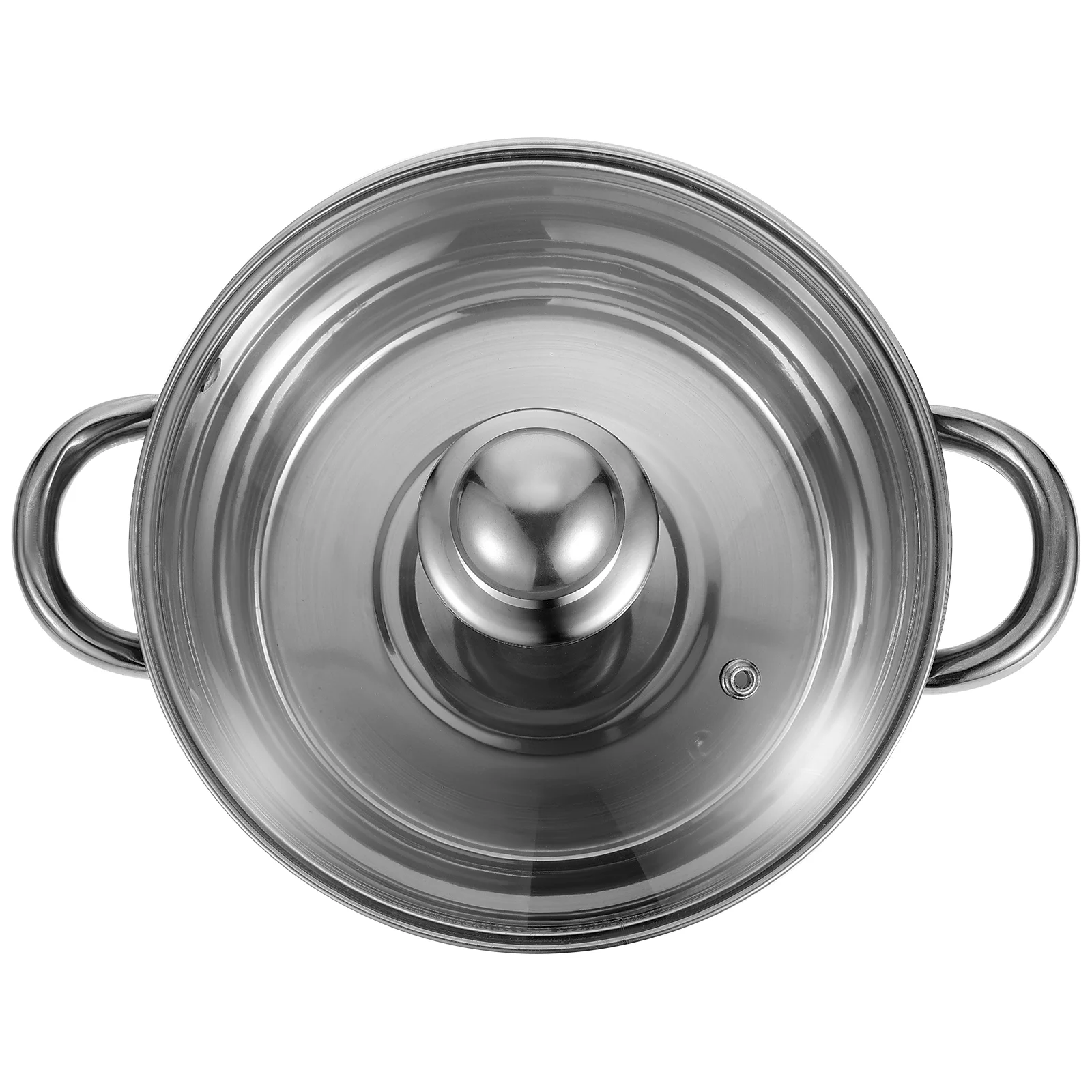 

1pc Thickened Non-magnetic Stainless Steel Steamer Single-layer Soup Pot