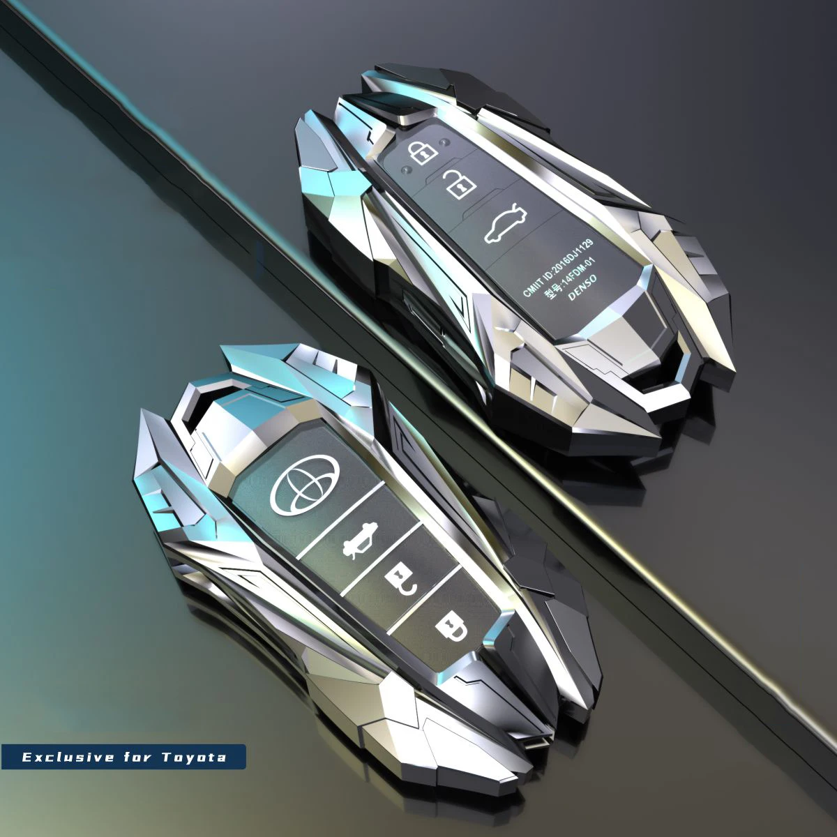 

Для Toyota Camry CHR Corolla RAV4 Avalon Land Cruiser Prado Prius Удаленная крышка 2 3 4 кнопки качественная Крышка для ключа из цинкового сплава чехол