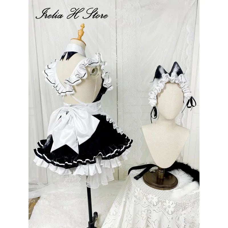 Irelia H Store Аниме Косплей частный Костюм частная горничная черное белое платье