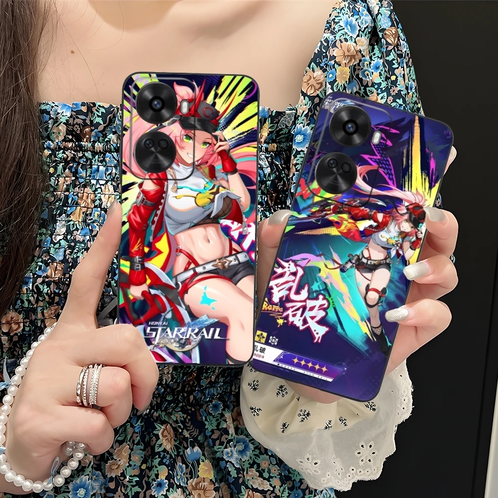 Honkai Star Rail Rappa Mobile Phone Case for Huawei Nova 12 11 10 9 8 7 Pro SE 5G Black Soft Cover Shell