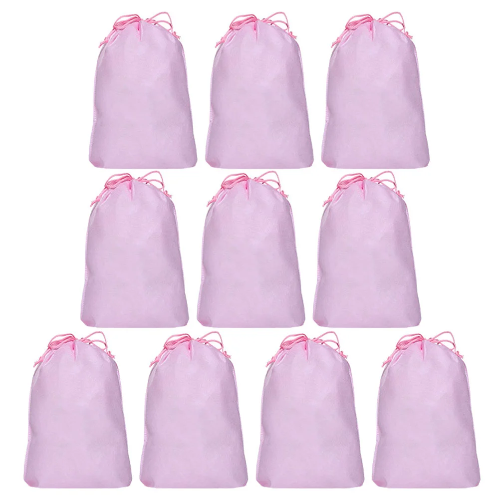 

10 Pcs Portable Drawstring Shoes Storage Bags Dust-proof Travel Non-woven Fabric