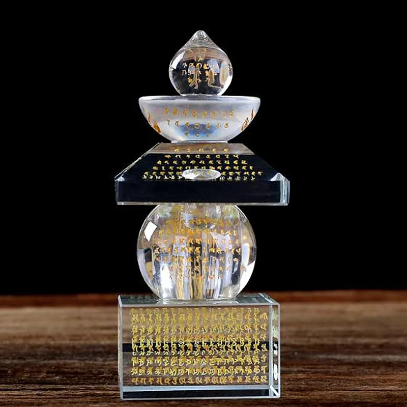 

Изысканная ступа тибетская цветная/прозрачная 5 11,6 см полимерные колеса дизайнерские поставщики Ретро буддистские ремесла