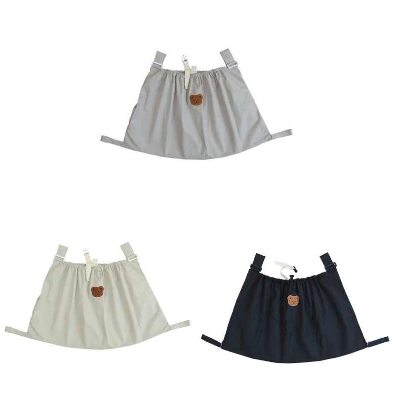 

L21F Stroller Organizer Waterproof Storage Bag Large Mommy Pocket for Baby Diaper Feeding Bottle Blanket Holder Trolley Accs